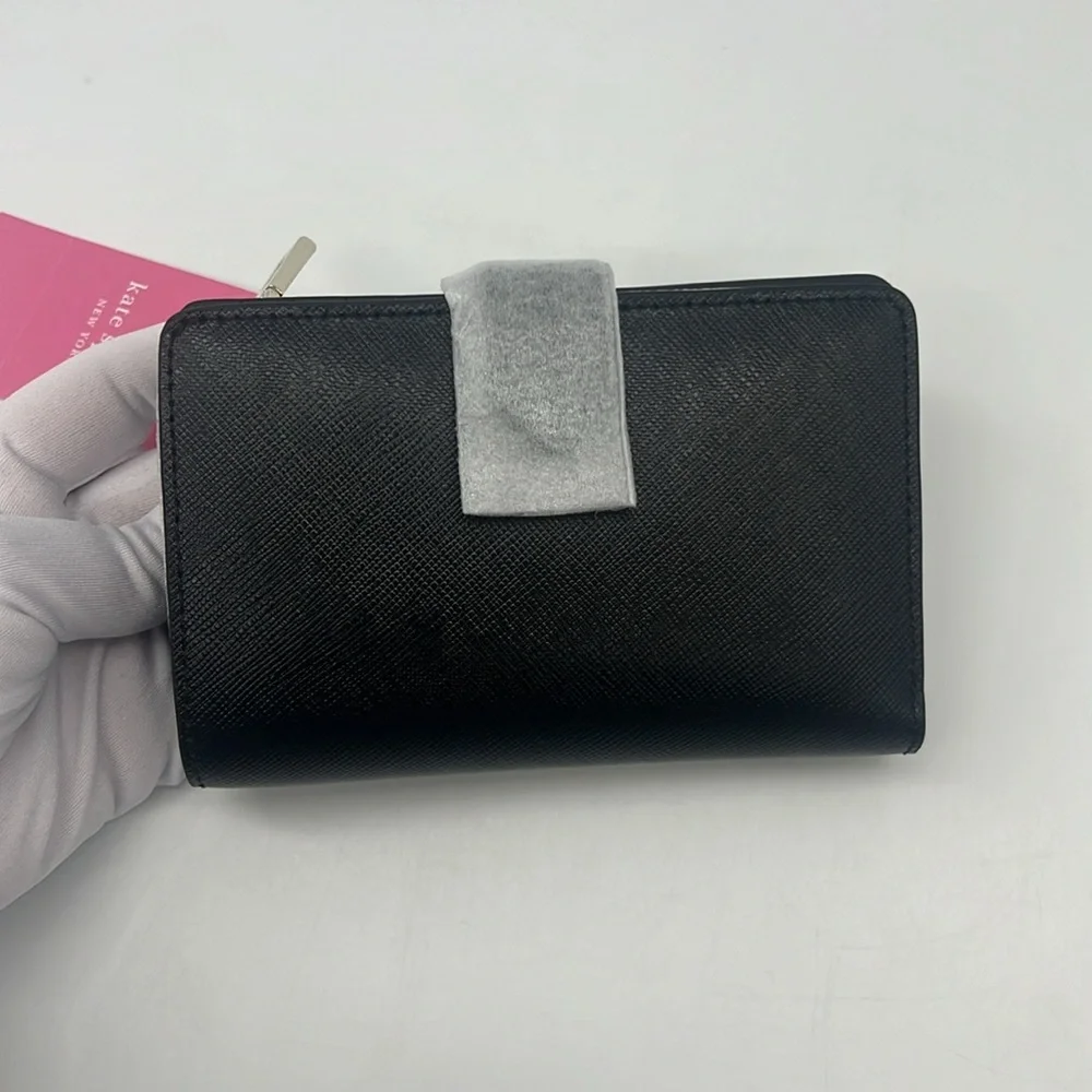 Kate Spade Leila Medium Compartment Bifold Wallet Black